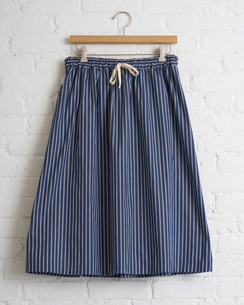 NITTO, STRIPED SKIRT, BLUE
