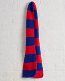 NITTO, RAGAZZO BRUSHED CASHMERE SCARF, RED/ELECTRIC BLUE
