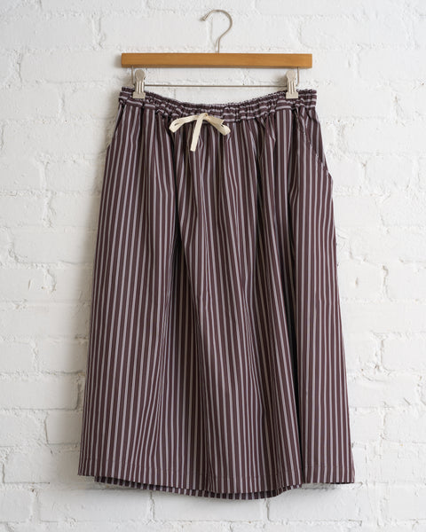 NITTO, STRIPED SKIRT, RED