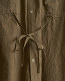 NOMAT, COTTON TIED SHIRT, OLIVE GREEN