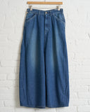 ORSLOW, COTTON MAXI SKIRT, DENIM USED