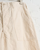 ORSLOW, UNISEX COTTON FATIGUES, ECRU