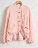 RICORRROBE, RORY TEXTURED LINEN JACKET, CORAL