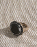 ROSA MARIA, VERONE RVS ST DIA BLK 1G BLK SPL, SS RING - BLACK DIAMONDS