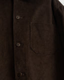 SALVATORE PICCOLO, KS46, WORK MAN SHIRT, BROWN