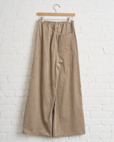 SOFIE D' HOORE, CASUAL WIDE PANTS WITH DRAWSTRING WAIST, SAND