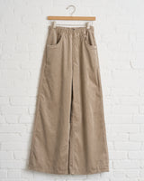 SOFIE D' HOORE, CASUAL WIDE PANTS WITH DRAWSTRING WAIST, SAND