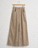 SOFIE D' HOORE, CASUAL WIDE PANTS WITH DRAWSTRING WAIST, SAND