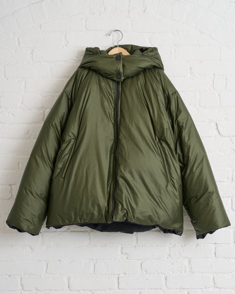 REVERSIBLE HOODED JACKET DOWN FILLED