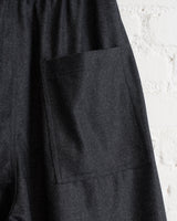 SOFIE D'HOORE, RELAXED WIDE PANT, ANTHRACITE MELANGE