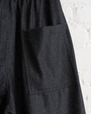 SOFIE D'HOORE, RELAXED WIDE PANT, ANTHRACITE MELANGE