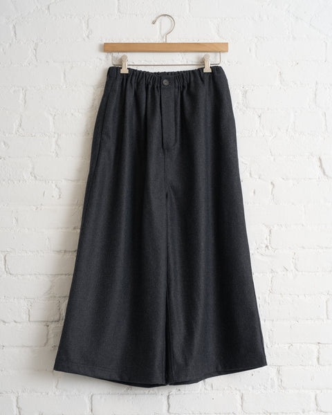 SOFIE D'HOORE, RELAXED WIDE PANT, ANTHRACITE MELANGE