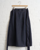 SOFIE D'HOORE, DENIM WRAP SKIRT, RAW BLUE