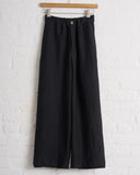 SONO, UNISEX TATUM TROUSERS AHR, BLACK LINEN/WOOL