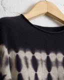 SUZUSAN, SHIBORI RIVER CASHMERE SEAMLESS PULLOVER