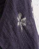 SUZUSAN, KOCHOU SHIBORI CASHMERE SHAWL, BLACK