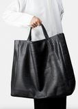 TSATSAS, BLACK, FABER TWO OVERSIZED WORK BAG