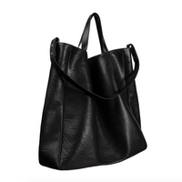 TSATSAS, BLACK, FABER TWO OVERSIZED WORK BAG