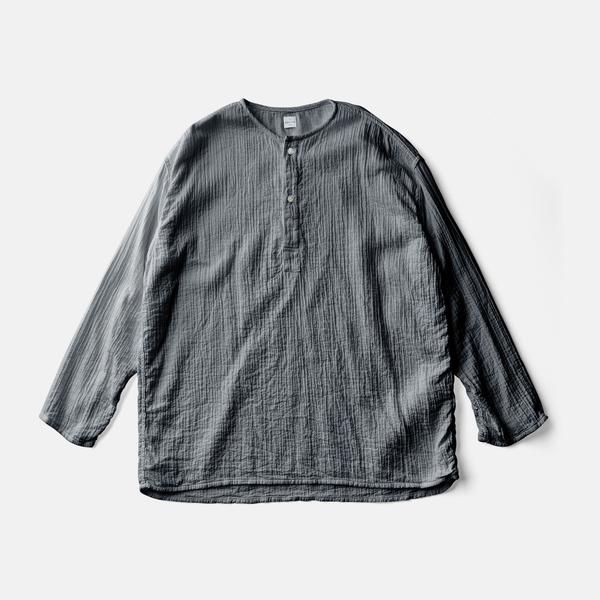 COTTLE SLEEP WHISPERING SEA COTTON SHIRT, SUMI INK