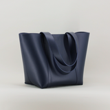 LAPERRUQUE, NAVY, LEATHER TOTE BAG