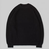 ARPENTEUR, BLACK, PLANO ROUND COLLAR SWEATER