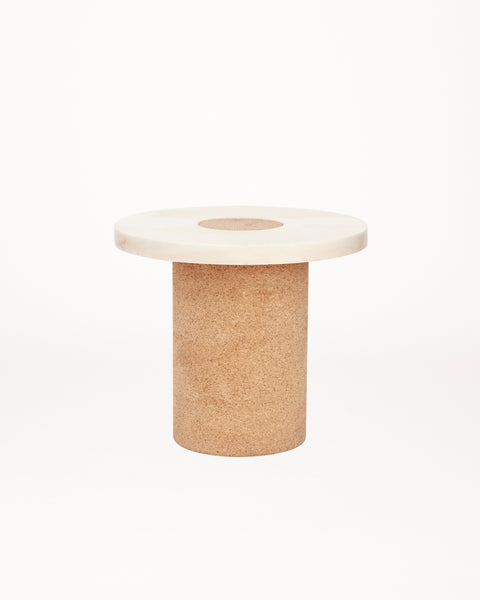 FRAMA SINTRA TABLE | WHITE MARBLE / CORK | SMALL