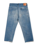 CHIMALA SELVEDGE DENIM WIDE TAPERED CUT IN VINTAGE MEDIUM CS35-WP01A