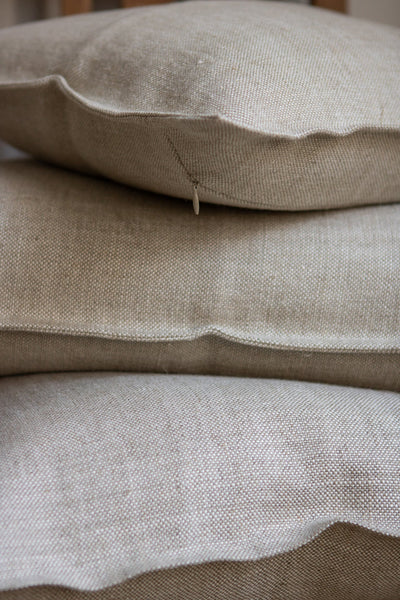 TIMELESS LINEN CUSHION COVER HEAVY WEIGHT OATMEAL